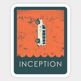 Inception (orange textured) Sticker